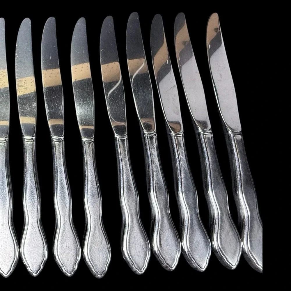 1881 Rogers Stainless Oneida Ltd TWILIGHT 16 Dinner Knives Flatware‎